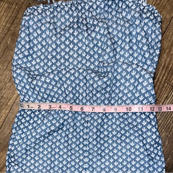 Vineyard Vines Girls Gustavia Block Print Romper Size Medium - Picture 12 of 15